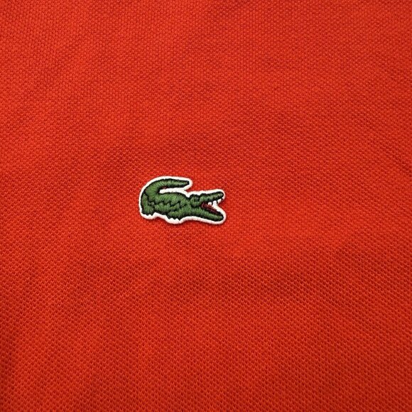 Lacoste Mens 6 / XL Red Short Sleeve Collared Golf Polo Shirt - Picture 5 of 7